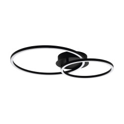 Plafonnier LED Palmaves Noir – Éclairage Design | EGLO