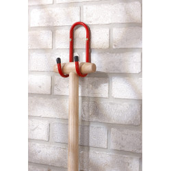 Crochet double 70 mm – Rangement de garage optimal | MOTTEZ