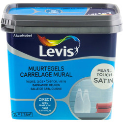 Peinture Coup de neuf Carrelage Mural Perlée satinée 0,75 L LEVIS