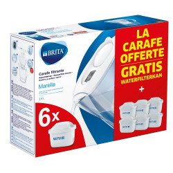 Carafe filtrante Marella Cool White avec 6 cartouches BRITA