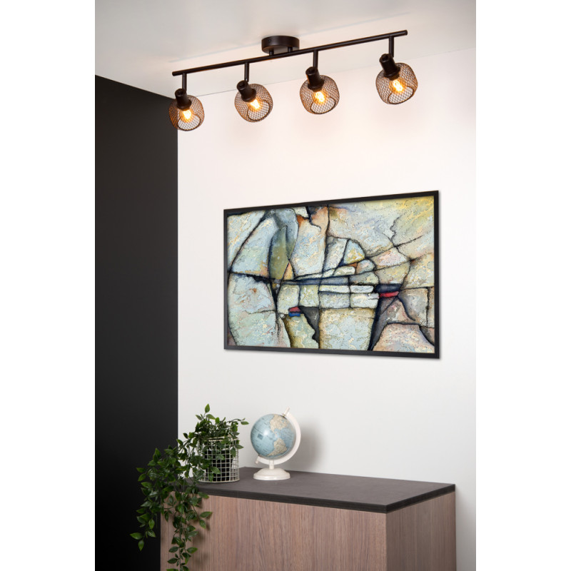 Spot plafond Maren E14 160 W noir LUCIDE Spot plafond Maren E14 160 W noir LUCIDE