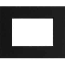Passe-partout noir 50 x 40 cm avec ouverture intérieure de 30 x 40 cm