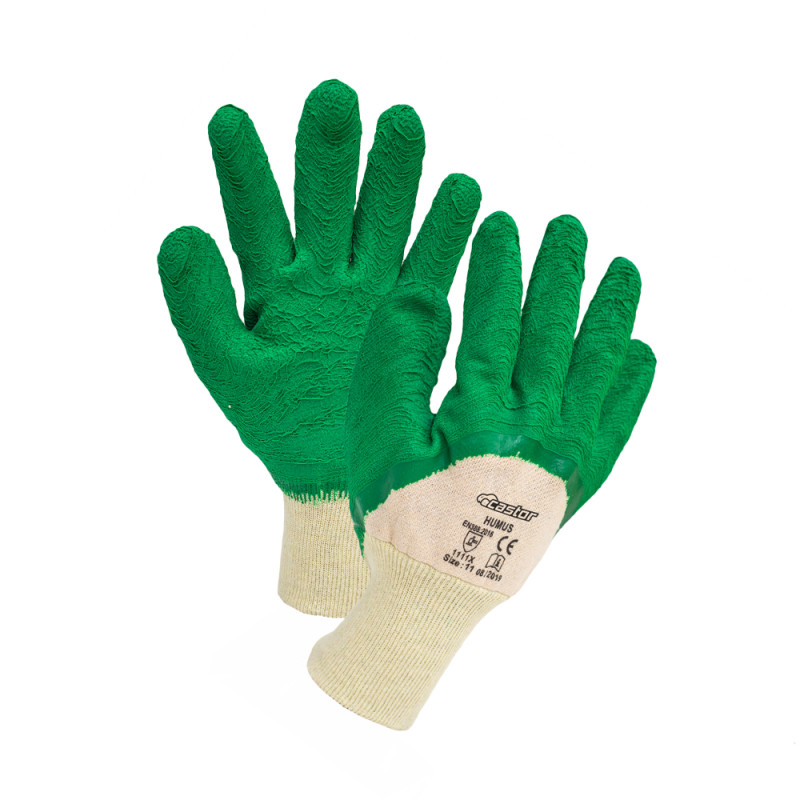 Paire de gants Humus en coton taille 9 CASTOR