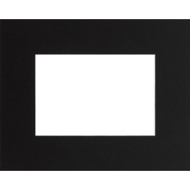 Passe-partout noir 40 x 30 cm avec ouverture intérieure de 24 x 18 cm