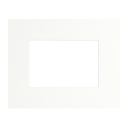 Passe-partout blanc cassé 40 x 30 cm avec ouverture intérieure de 30 x 24 cm