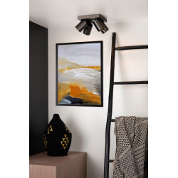 Spot Nigel LED GU10 20 W dimmable acier noir LUCIDE Spot Nigel LED GU10 20 W dimmable acier noir LUCIDE