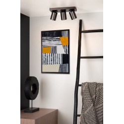 Spot Nigel LED GU10 15 W dimmable acier noir LUCIDE Spot Nigel LED GU10 15 W dimmable acier noir LUCIDE