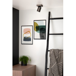 Spot Nigel LED GU10 5 W dimmable acier noir LUCIDE Spot Nigel LED GU10 5 W dimmable acier noir LUCIDE