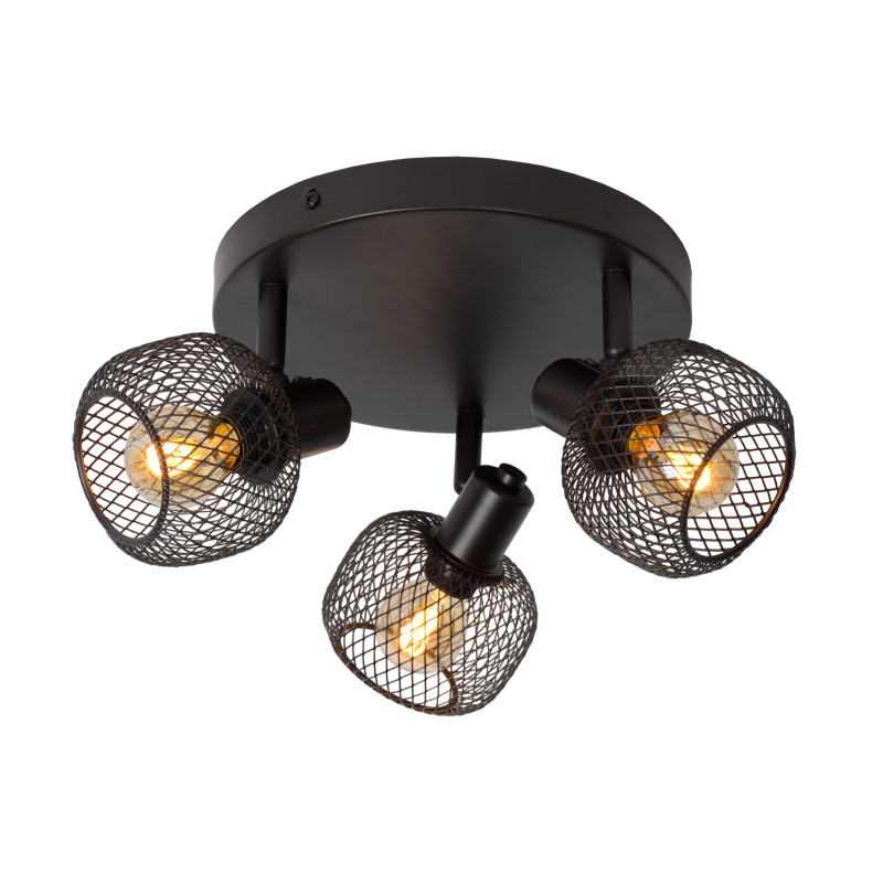 Spot plafond Maren E14 120 W noir LUCIDE