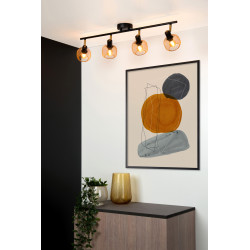 Spot plafond Maren E14 160 W doré LUCIDE Spot plafond Maren E14 160 W doré LUCIDE