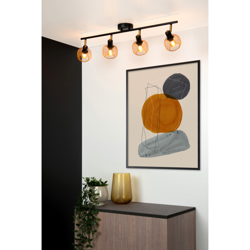 Spot plafond Maren E14 160 W doré LUCIDE Spot plafond Maren E14 160 W doré LUCIDE
