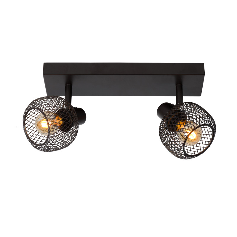 Spot plafond Maren E14 80 W noir LUCIDE