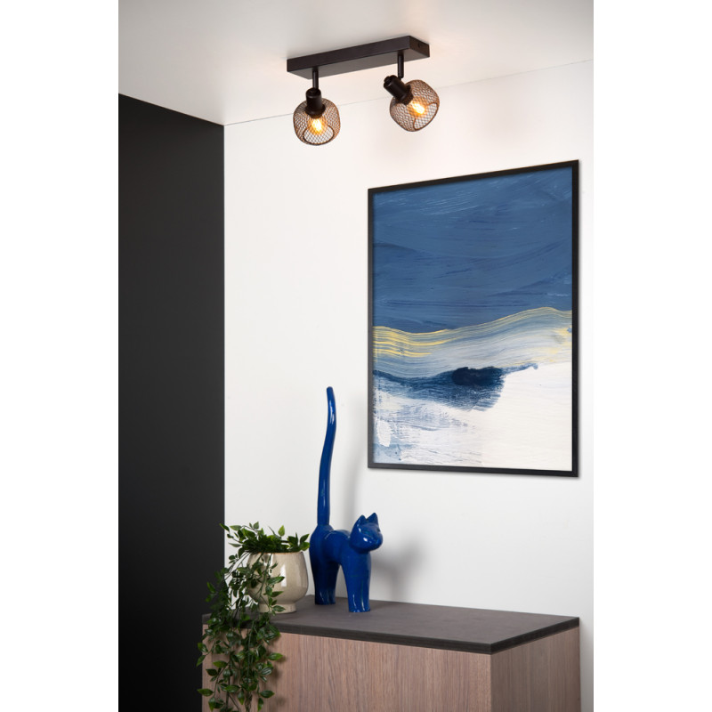 Spot plafond Maren E14 80 W noir LUCIDE Spot plafond Maren E14 80 W noir LUCIDE