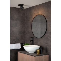 Spot de salle de bain Taylor GU10 5 W noir LUCIDE