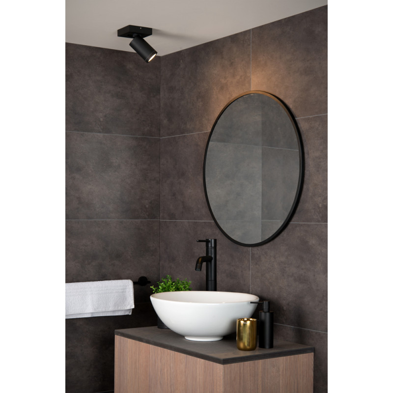 Spot de salle de bain Taylor GU10 5 W noir LUCIDE