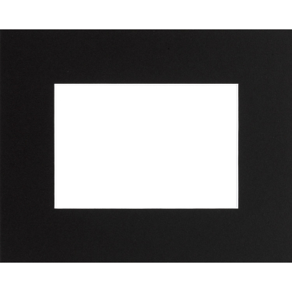 Passe-partout noir 30 x 24 cm avec ouverture intérieure de 19 x 13 cm