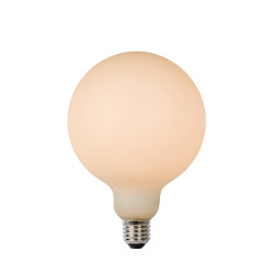 Ampoule à filament LED Bulb E27 8 W Ø 12,5 cm dimmable opalin LUCIDE Ampoule à filament LED Bulb E27 8 W Ø 12,5 cm dimmable opalin LUCIDE