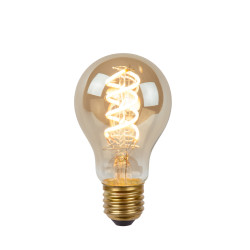 Ampoule à filament LED Bulb E27 5 W Ø 6 cm dimmable fumé LUCIDE Ampoule à filament LED Bulb E27 5 W Ø 6 cm dimmable fumé LUCIDE