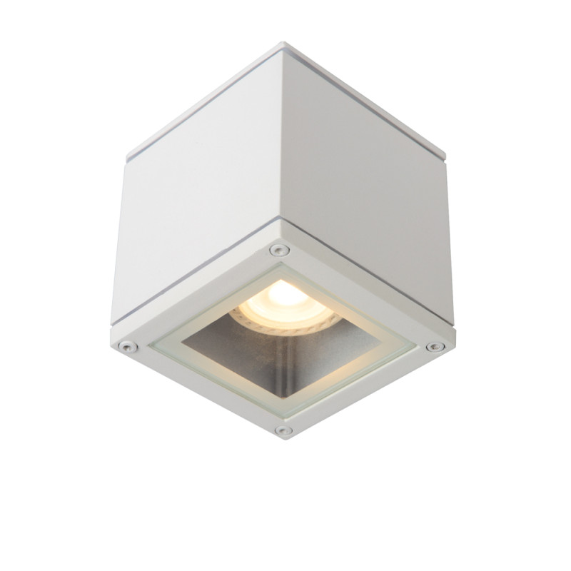 Spot de salle de bain carré Aven GU10 50 W blanc LUCIDE