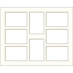 Passe-partout Blanc Cassé 50x40cm – 8 Photos | BRIO