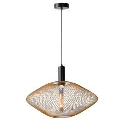 Suspension Mesh Ø 45 cm E27 40 W dimmable dorée LUCIDE