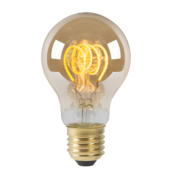 Ampoule à filament LED E27 5 W Ø 6 cm diammable ambrée LUCIDE Ampoule à filament LED E27 5 W Ø 6 cm diammable ambrée LUCIDE