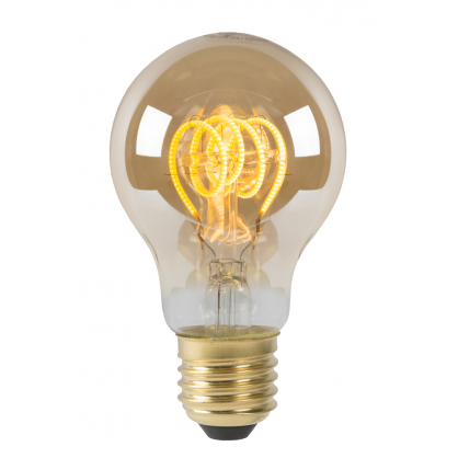 Ampoule à filament LED E27 5 W Ø 6 cm diammable ambrée LUCIDE