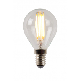 Ampoule à filament LED E14 4 W Ø 4,5 cm dimmable transparente LUCIDE