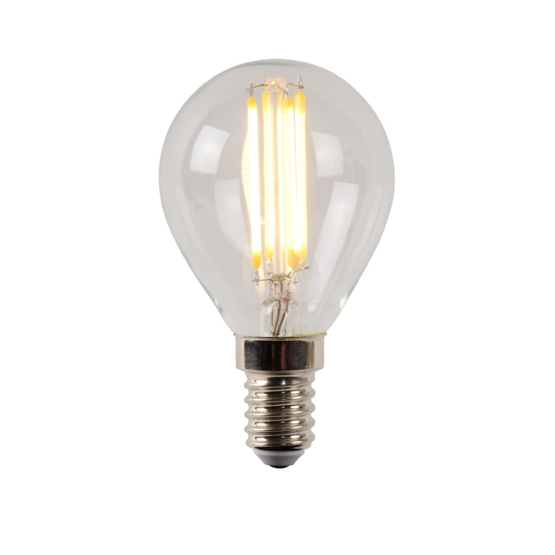 Ampoule à filament LED E14 4 W Ø 4,5 cm dimmable transparente LUCIDE