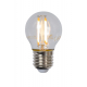 Ampoule à filament LED E27 4 W Ø 4,5 cm dimmable transparente LUCIDE