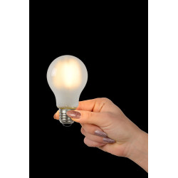 Ampoule à filament LED E27 5 W Ø 6 cm dimmable mate LUCIDE