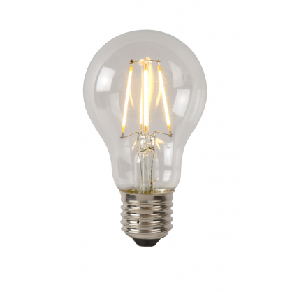 Ampoule à filament LED E27 5W Ø 6 cm dimmable transparente LUCIDE