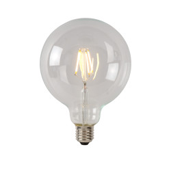 Ampoule à filament LED E27 5 W Ø 12,5 cm dimmable transparente LUCIDE