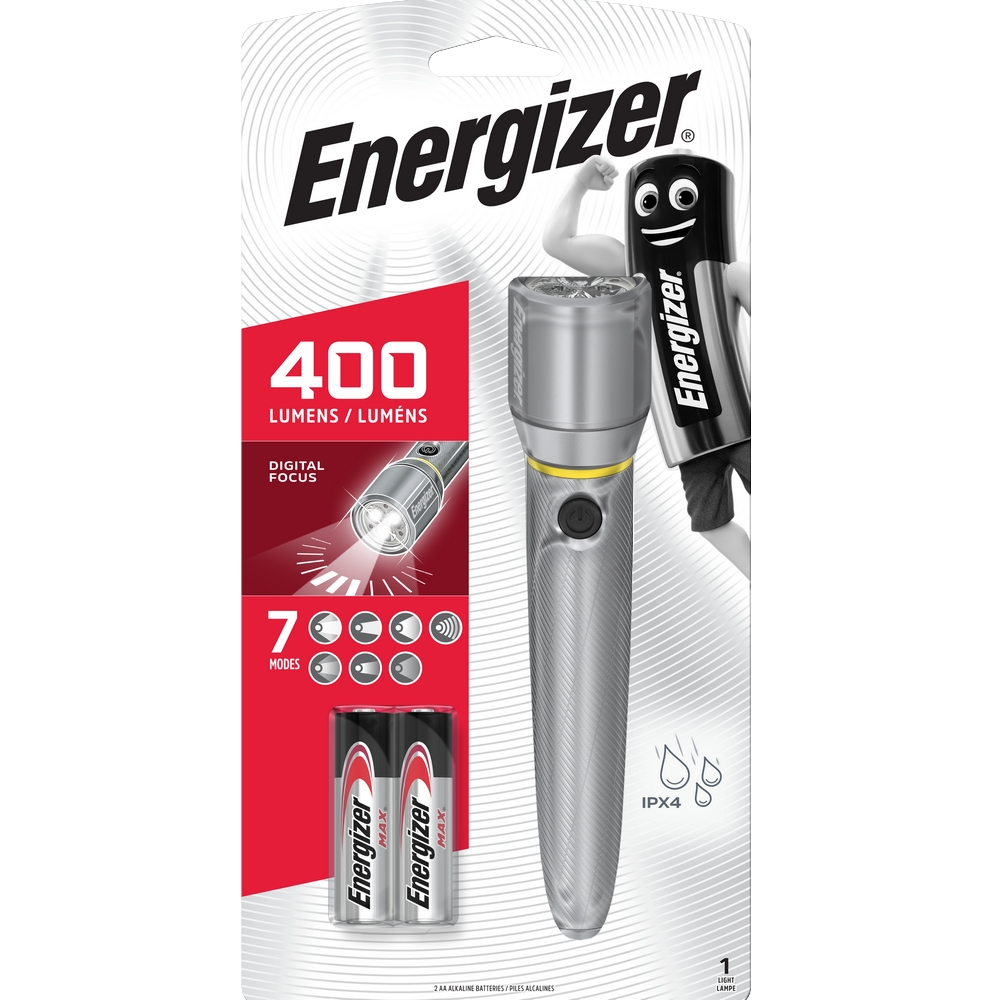 LAMPE TORCHE LED ENERGIZER IMPACT RUBBER 2AA