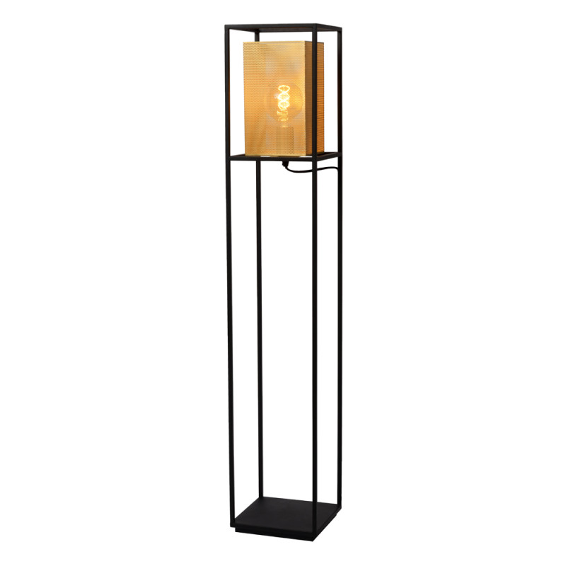 Lampadaire Sansa E27 40 W noir LUCIDE