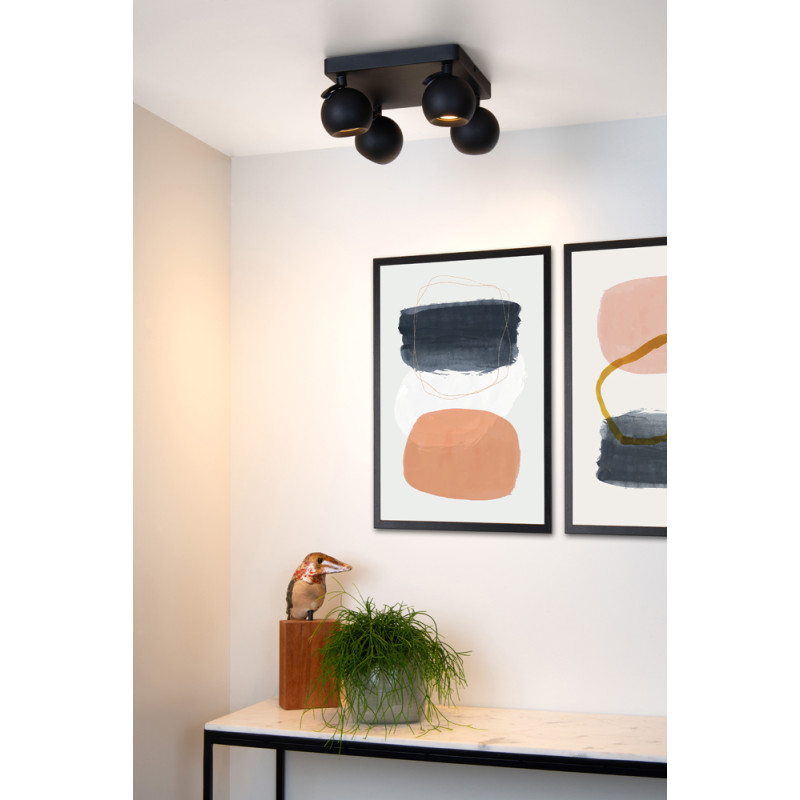 Spot plafond Favori GU10 20 W  noir LUCIDE Spot plafond Favori GU10 20 W  noir LUCIDE