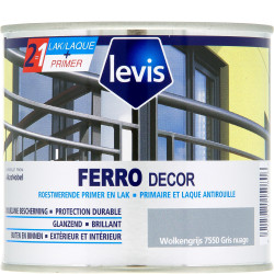 Laque antirouille Ferro Décor Gris Nuage 2,5L – Protection | LEVIS

