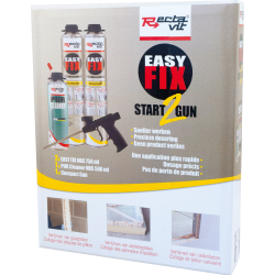 Mousse PU Easy Fix Start 2 Pistolet – Fixation Rapide | RECTAVIT
