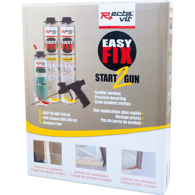 Mousse PU Easy Fix Start 2 Gun RECTAVIT