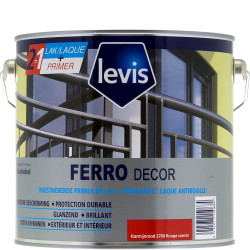 Laque antirouille Ferro Décor Rouge Carmin – Protection | LEVIS