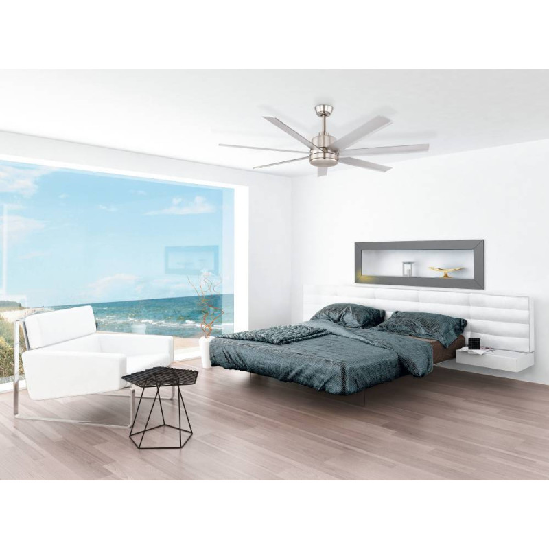 Ventilateur de plafond Azur 60 nickel Ø 152 cm EGLO Ventilateur de plafond Azur 60 nickel Ø 152 cm EGLO