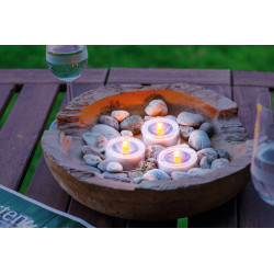 Bougie chauffe-plat solaire LED 3 pièces EGLO