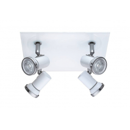Spot LED pour salle de bain Tamara 1 blanc GU10 4 x 3,3 W EGLO