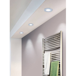 Spot encastrable Fueva 5 LED blanc chaud 2,7 W chromé EGLO Spot encastrable Fueva 5 LED blanc chaud 2,7 W chromé EGLO