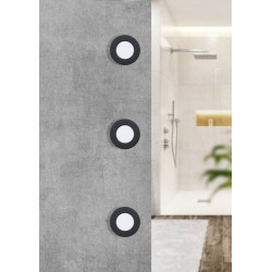 Spot encastrable Fueva 5 LED blanc chaud 2,7 W noir EGLO Spot encastrable Fueva 5 LED blanc chaud 2,7 W noir EGLO
