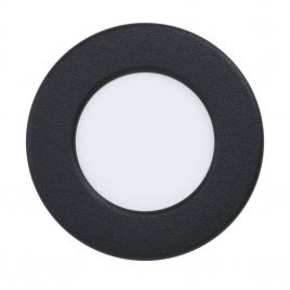 Spot encastrable noir Fueva 5 LED blanc chaud 2,7 W EGLO
