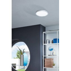 Plafonnier Fueva 5 LED blanc chaud 20,5 W chromé EGLO Plafonnier Fueva 5 LED blanc chaud 20,5 W chromé EGLO