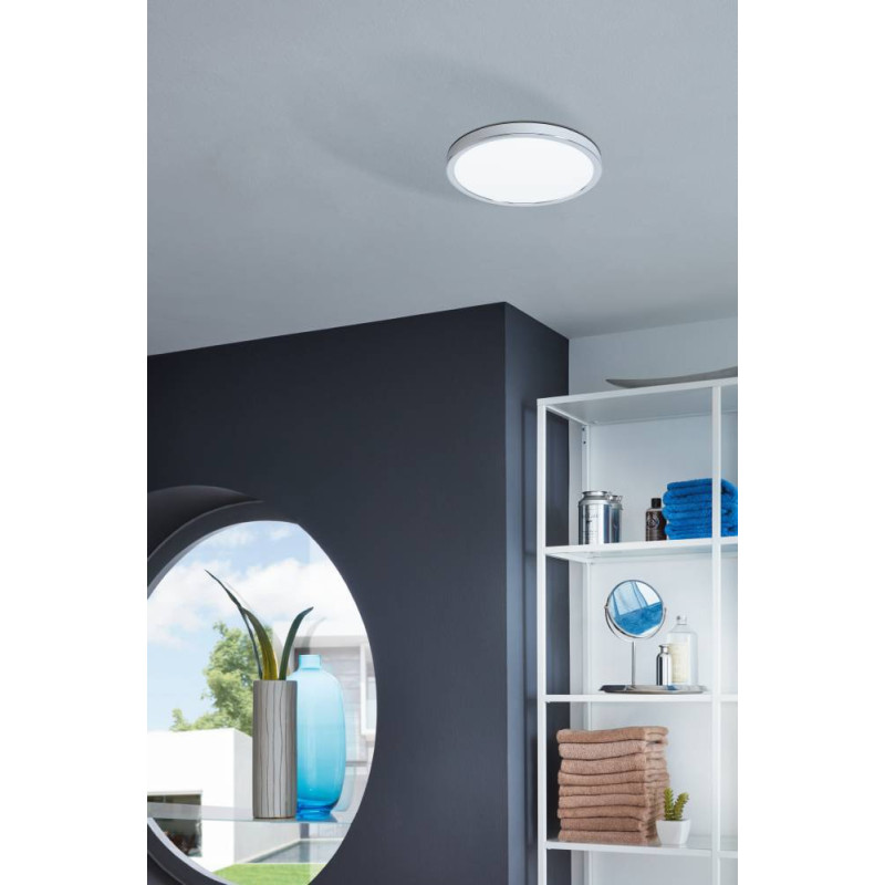 Plafonnier Fueva 5 LED blanc chaud 20,5 W chromé EGLO Plafonnier Fueva 5 LED blanc chaud 20,5 W chromé EGLO