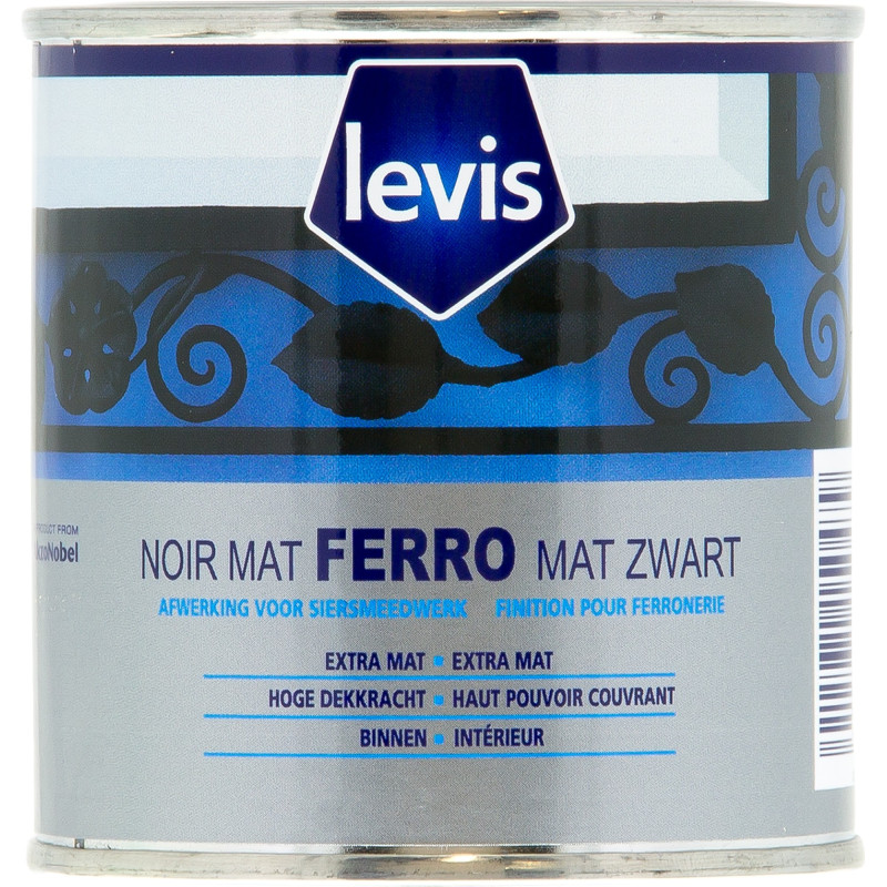 Peinture Ferro noire mate 0,2 L LEVIS