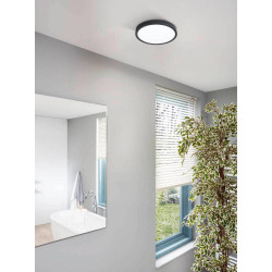 Plafonnier Fueva 5 LED blanc chaud 20,5 W noir EGLO Plafonnier Fueva 5 LED blanc chaud 20,5 W noir EGLO